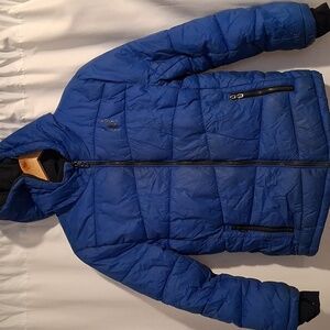 Spyder Boys Hooded Puffer Insulated Blue Boys Winter Warm Jacket